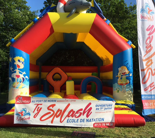 château gonflable pour enfant - Ty splash à Noirmoutier